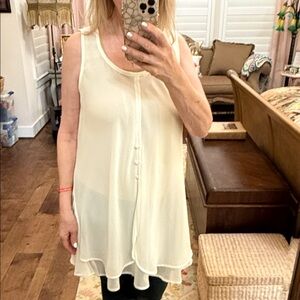 Soft Surroundings Cream tank style tunic